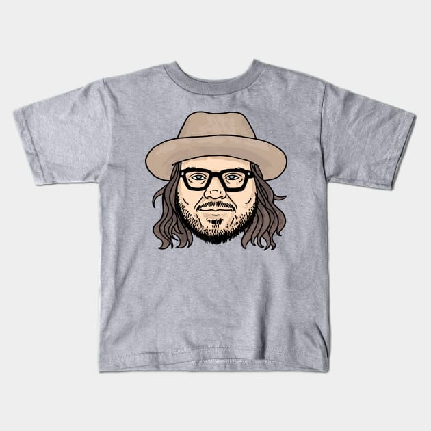 Epic Jeff Tweedy Portrait Kids T-Shirt by IzzNajs